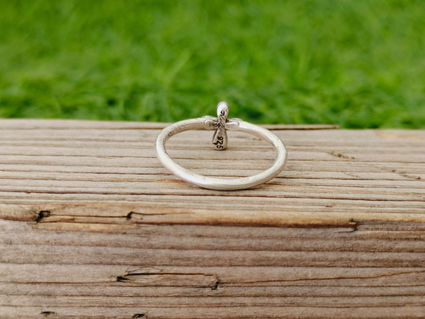 Jesus Cross Ring sterling silver ring , handmade silver ring , stacking silver ring , charm silver ring , handcrafted boho ring ,silver ring