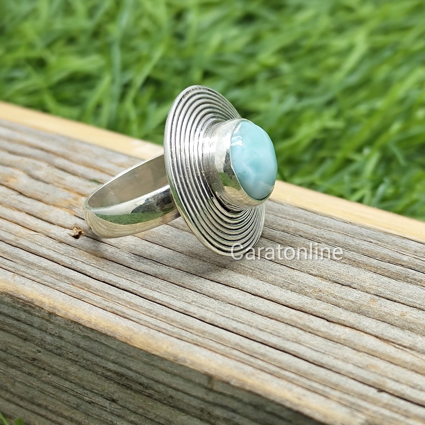 Boho Statement Ring - Sun Stone Sterling Silver Ring - Hand Crafted Bohemian Ring - Bohemian Ring - Sunstone Ring - Rings - Gift for