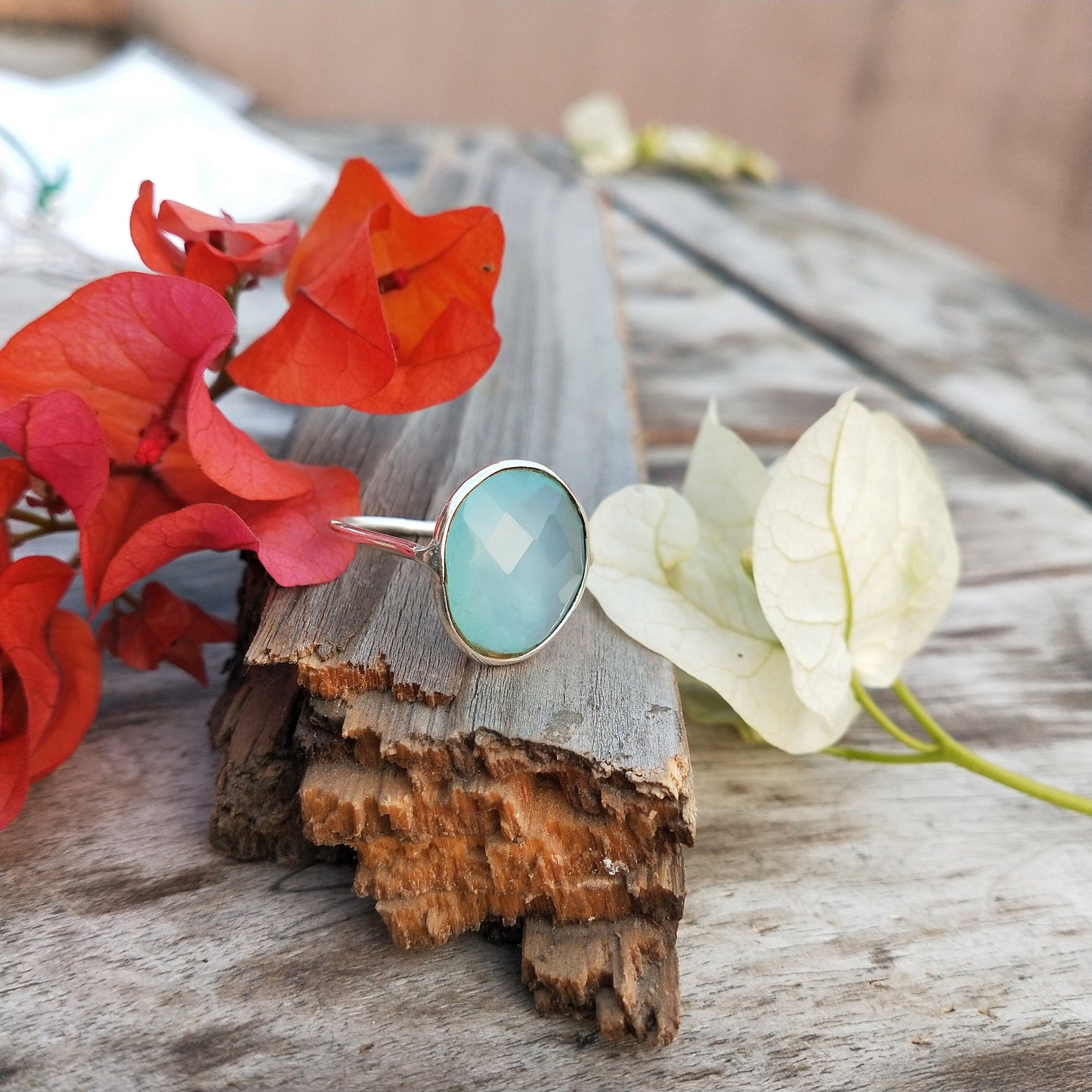Gorgeous Aqua Quartz 925-Sterling Silver Ring | Handmade Ring | Silver Ring | Aqua Quartz Ring | Bezel Jewelry | Rings | Gift