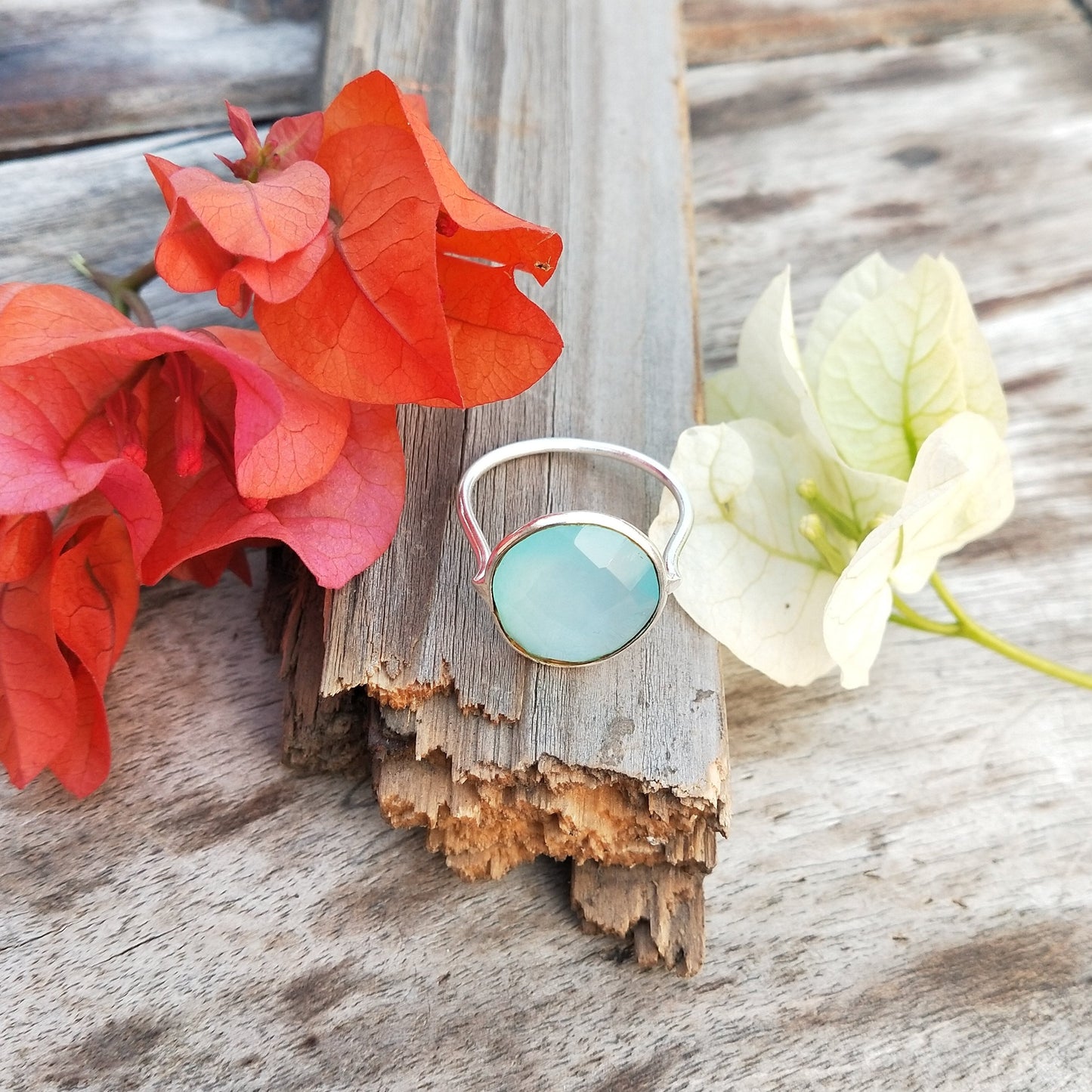 Gorgeous Aqua Quartz 925-Sterling Silver Ring | Handmade Ring | Silver Ring | Aqua Quartz Ring | Bezel Jewelry | Rings | Gift