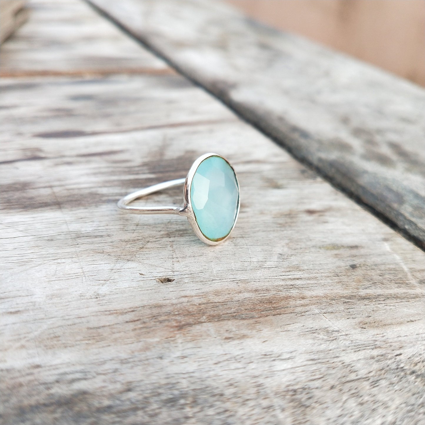 Gorgeous Aqua Quartz 925-Sterling Silver Ring | Handmade Ring | Silver Ring | Aqua Quartz Ring | Bezel Jewelry | Rings | Gift