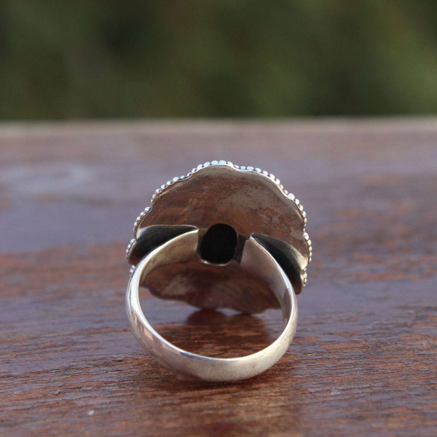 Abalone Shell Boho ring -Boho Statement Ring -Sterling Silver Ring - Hand Crafted Bohemian Ring-Bohemian Ring - Rings -Gift for