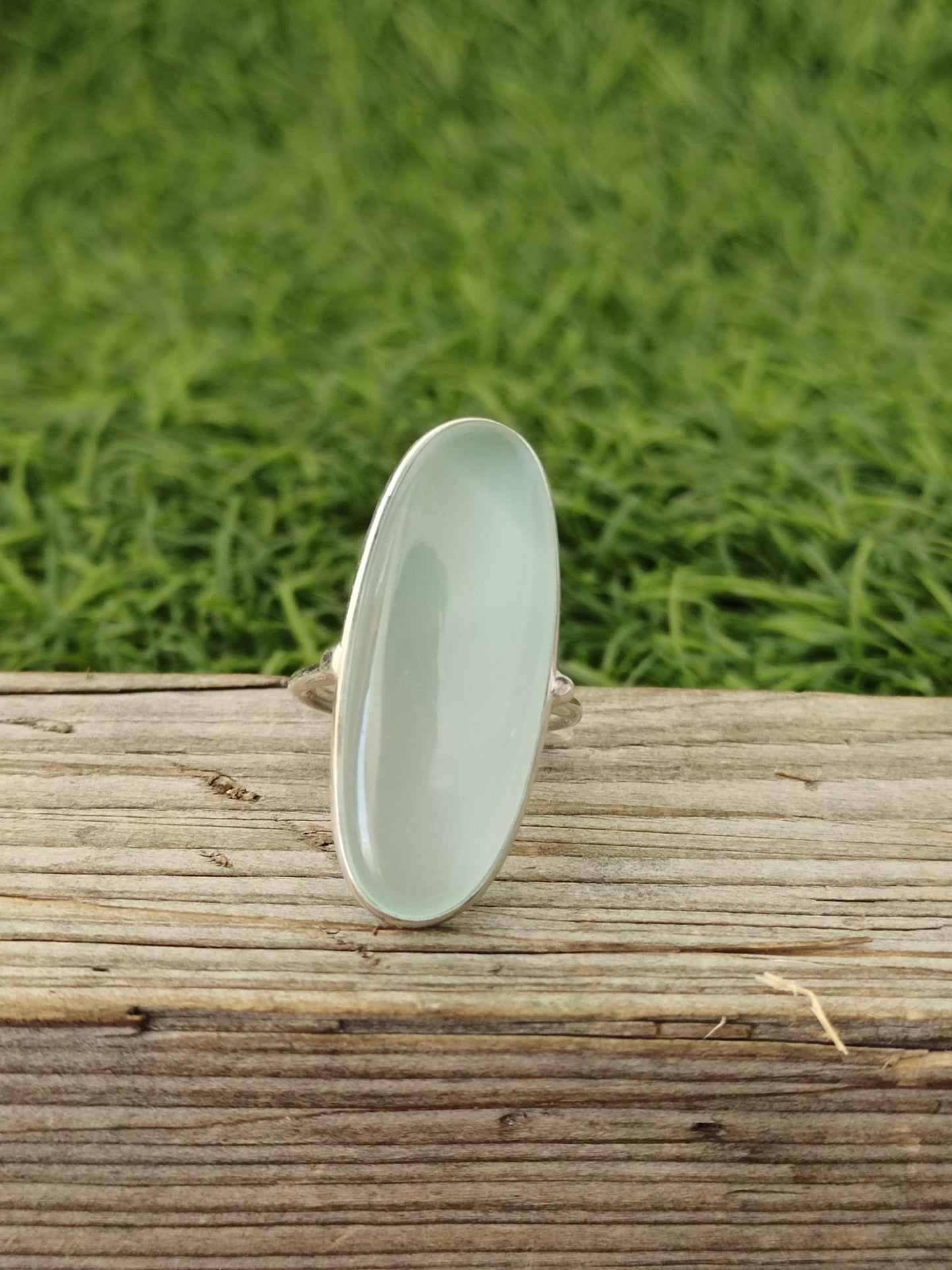 Bague Boho Statement - Bague en argent sterling Aqua Calcy - Bague bohème fabriquée à la main - Bague bohème - Aqua Calcy - Bagues - Cadeau pour elle - Aqua