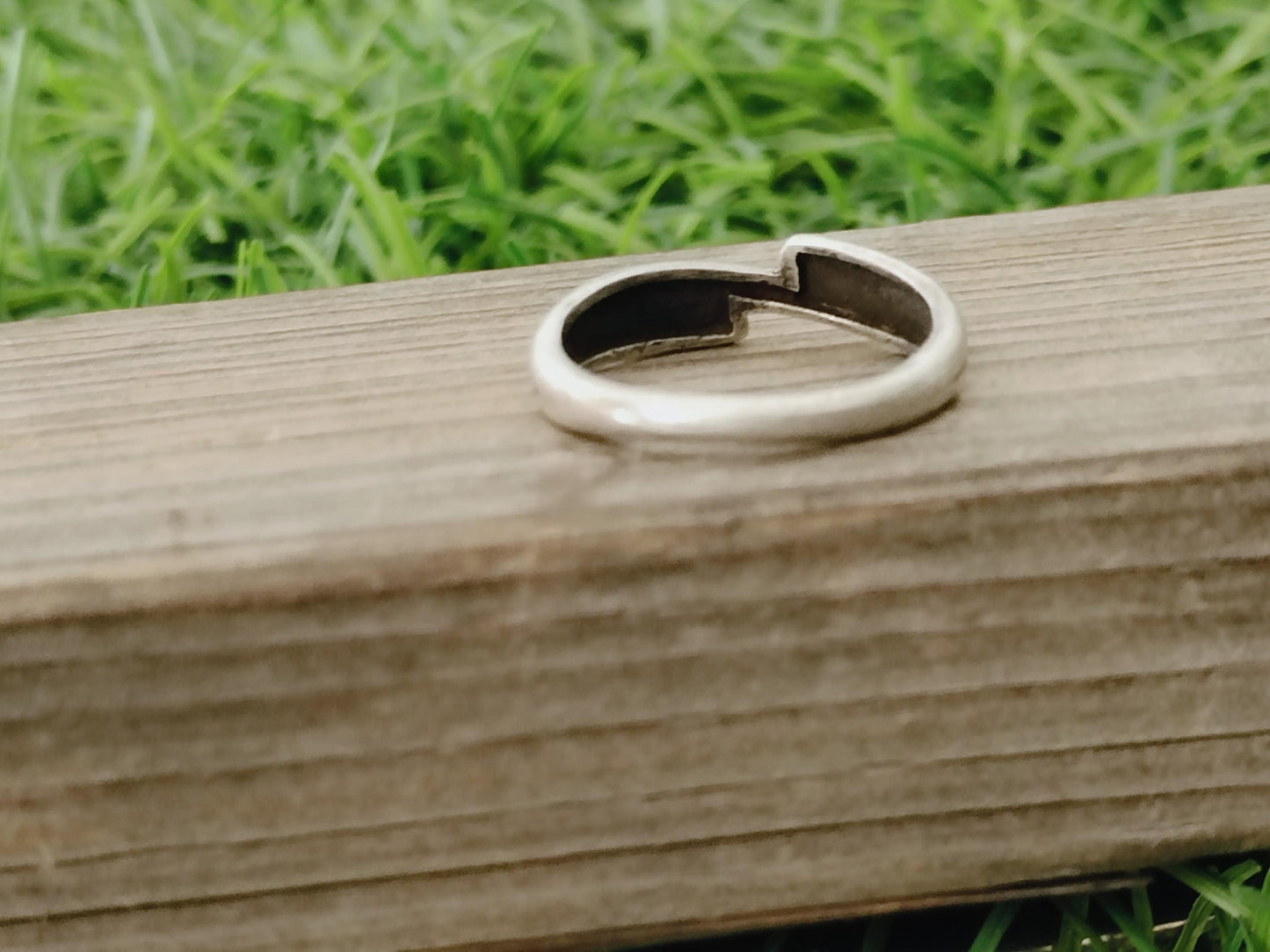 Runder Stapelring aus Sterlingsilber, handgefertigtes Silberband, Stapelring aus Silber, Charm-Ring aus Silber, handgefertigter Boho-Ring