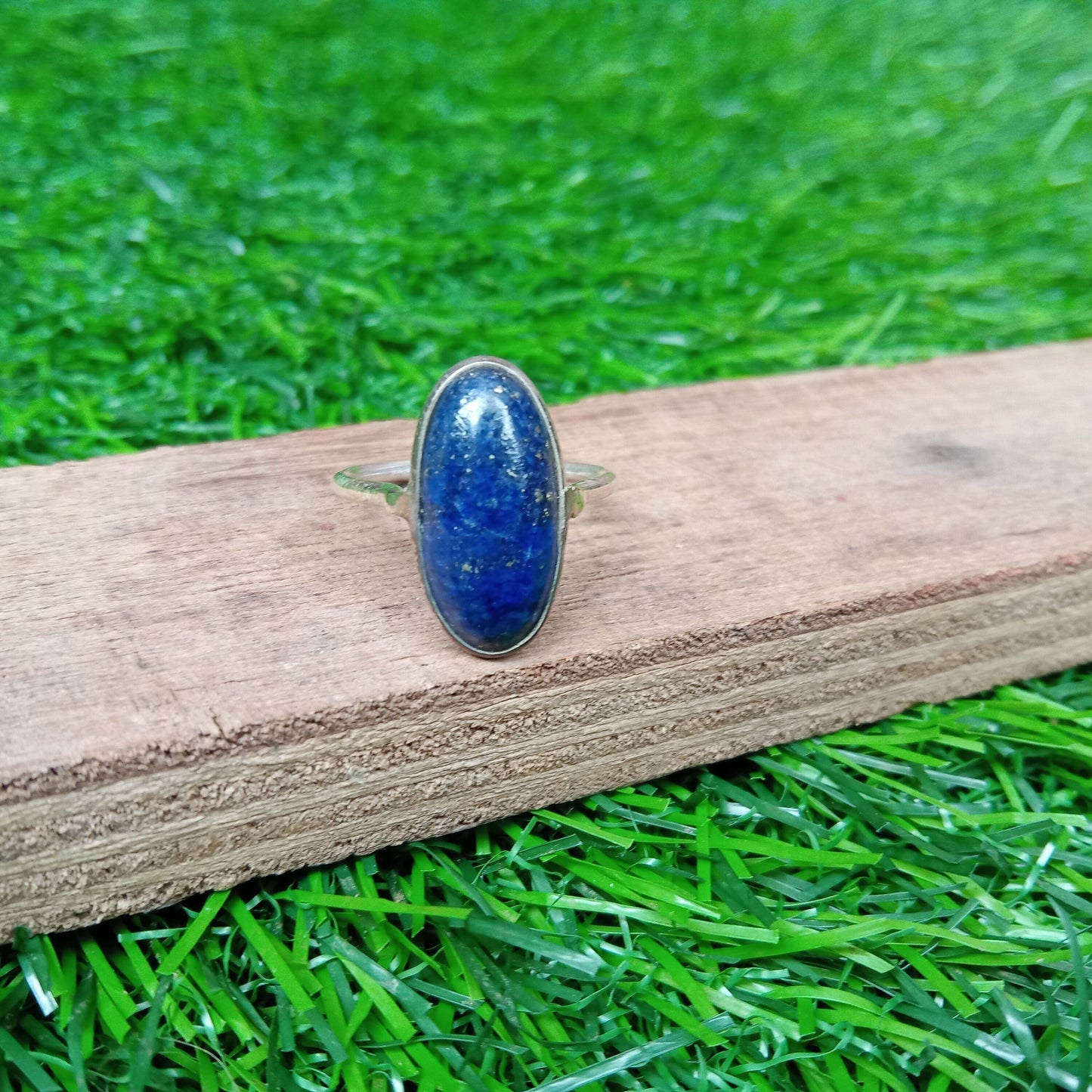 Lapis Lazuli Sterling Silver Ring - Boho Statement Ring - Hand Crafted Bohemian Ring - Bohemian Ring - Lapis Lazuli Ring - Rings - Gift