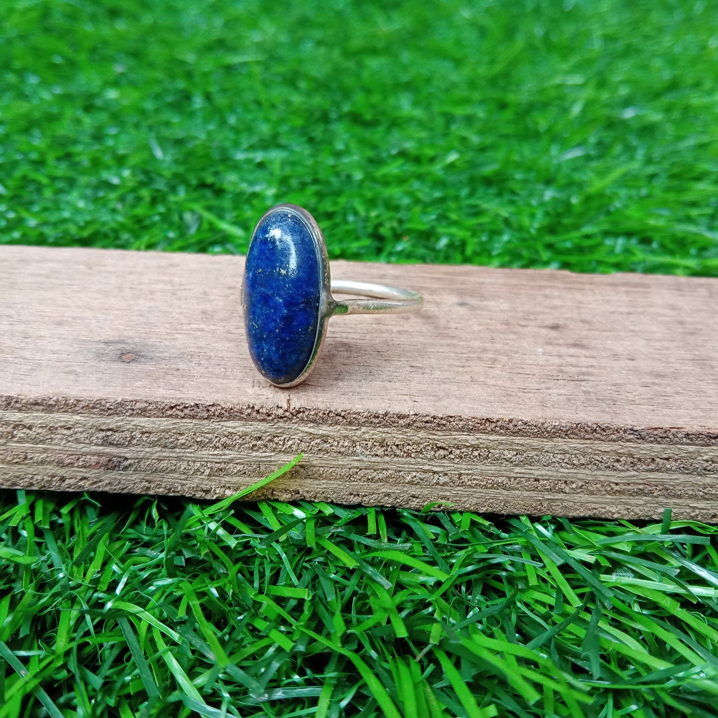 Lapis Lazuli Sterling Silver Ring - Boho Statement Ring - Hand Crafted Bohemian Ring - Bohemian Ring - Lapis Lazuli Ring - Rings - Gift