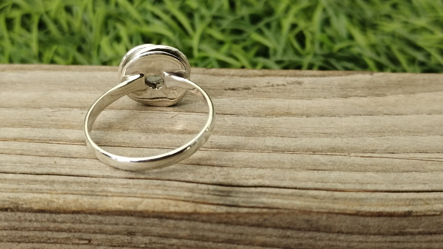 Moonstone Boho Statement Ring - Moonstone Silver Ring - Hand Crafted Bohemian Ring-Bohemian Ring -Sizable Ring - Rings - Gifts for her