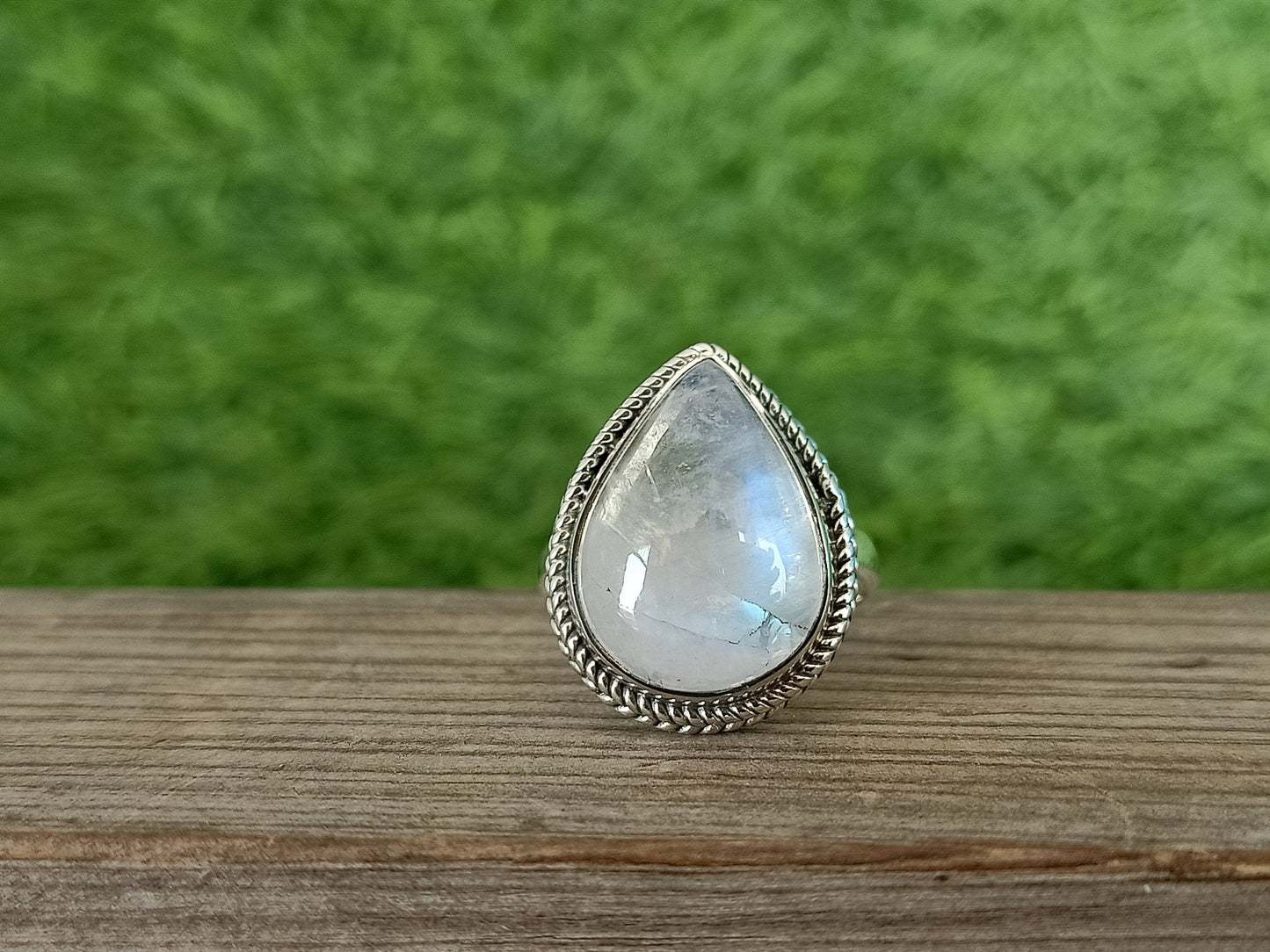 Boho Statement Ring| Rainbow Moonstone Sterling Silver Ring |Hand Crafted Bohemian Ring |Boho Ring | Rainbow Moonstone Ring | Rings for Gift