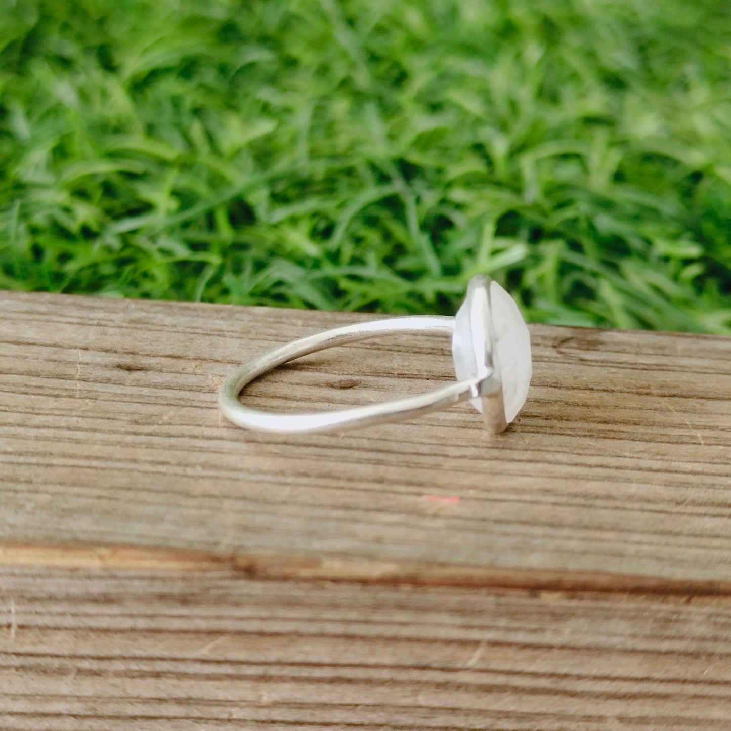 Mondstein Boho Statement Ring - Mondstein Silber Ring - Handgemachter Boho Ring - Boho Ring - großer Ring - Ringe - Geschenke für Sie