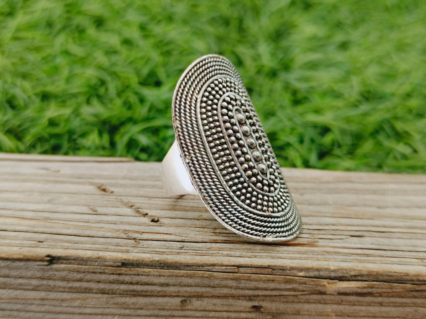 Full Finger Sterling Silver Ring , Handmade Silver Ring, Stacking Silver Ring , Boho Statement Ring, handcrafted Boho ring , Silver Ring