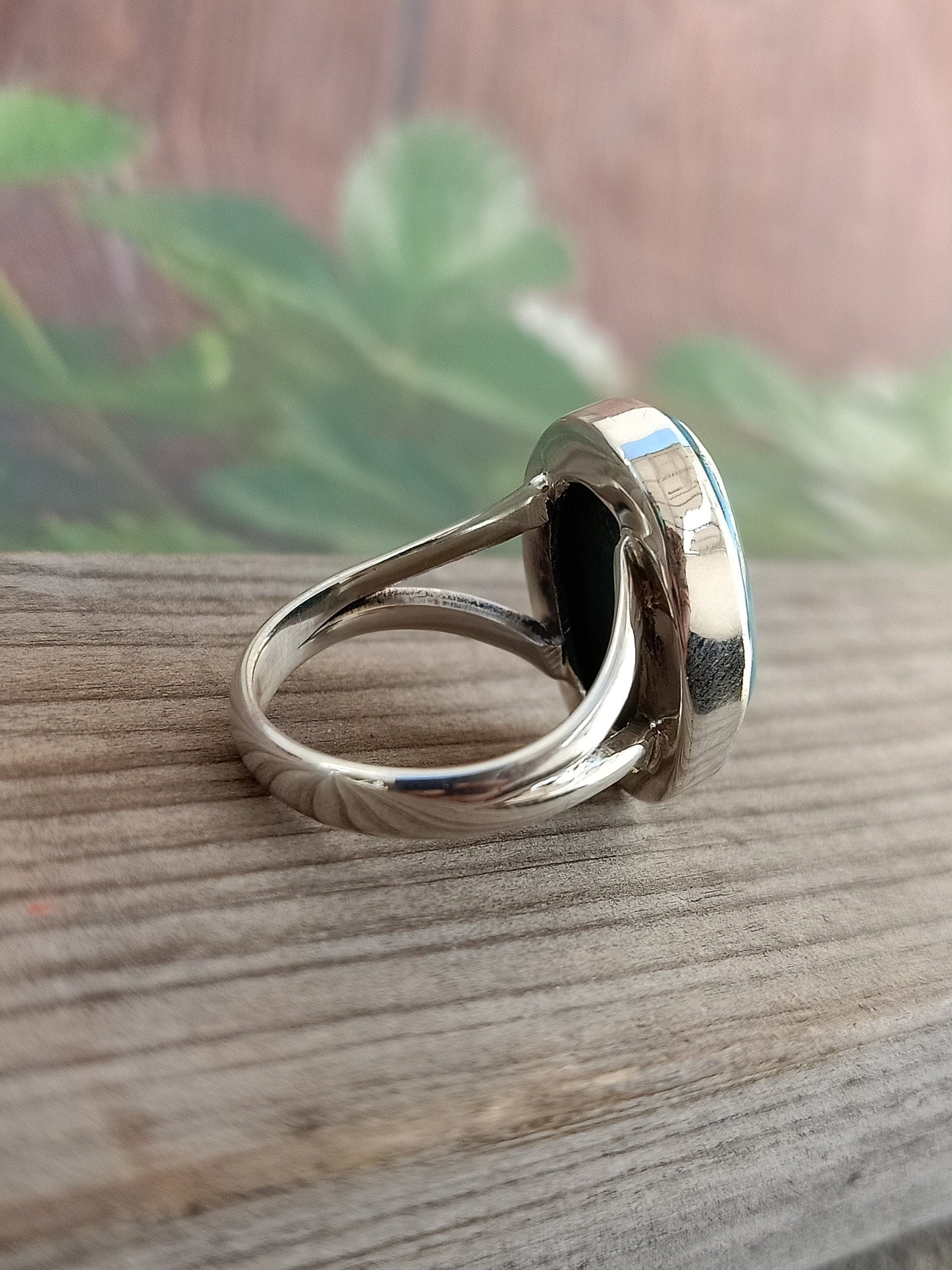 composite Turquoise Gemstone Boho Ring - 925 Sterling Silver Ring - Turquoise Ring - Bohemian Ring - Turquoise ring- Rings - Gift for