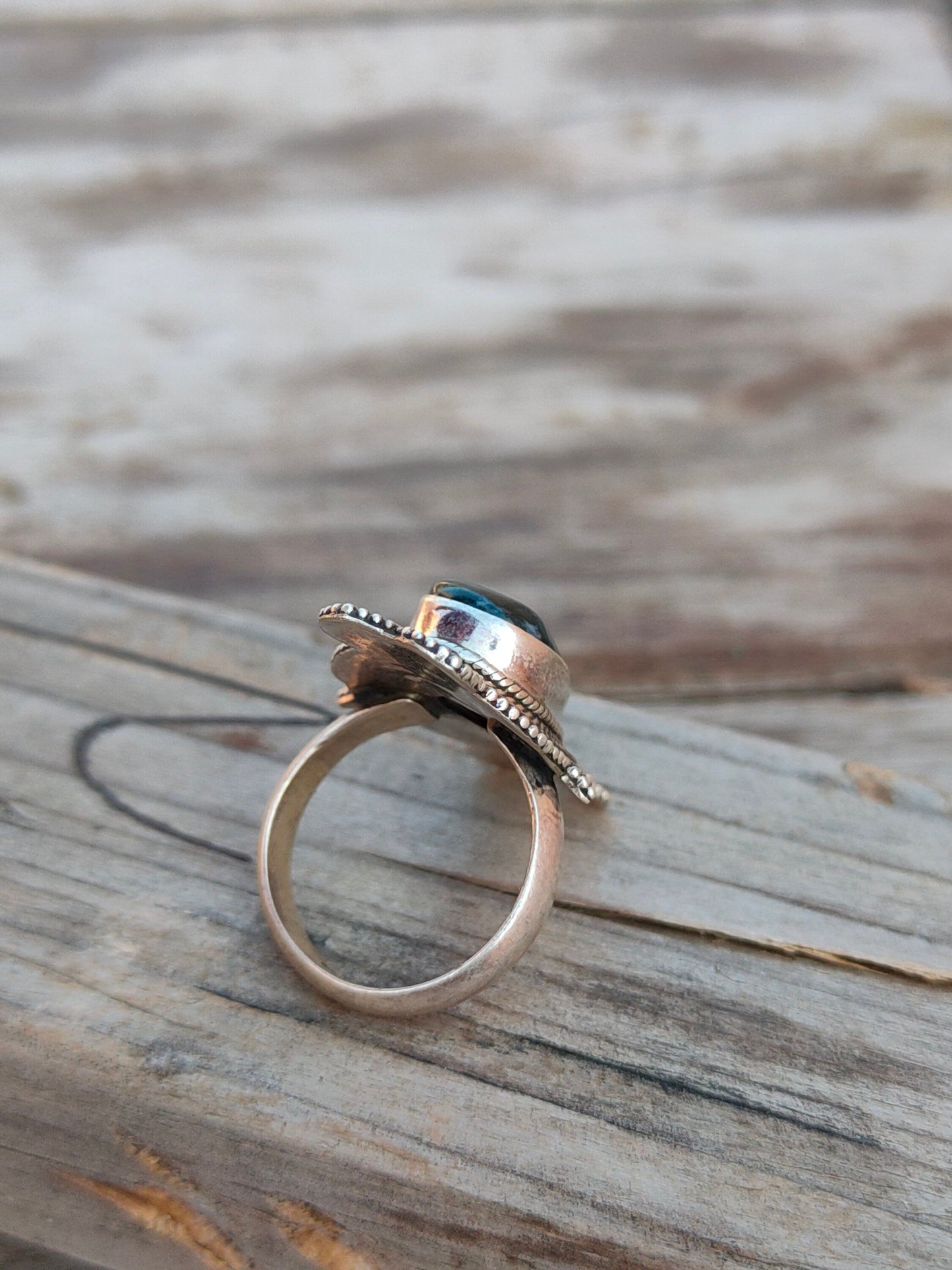 Boho Statement Ring | Moss Agate Sterling Silver Ring | Hand Crafted Bohemian Ring | Boho Ring | Moss Agate Ring | Rings for Gift