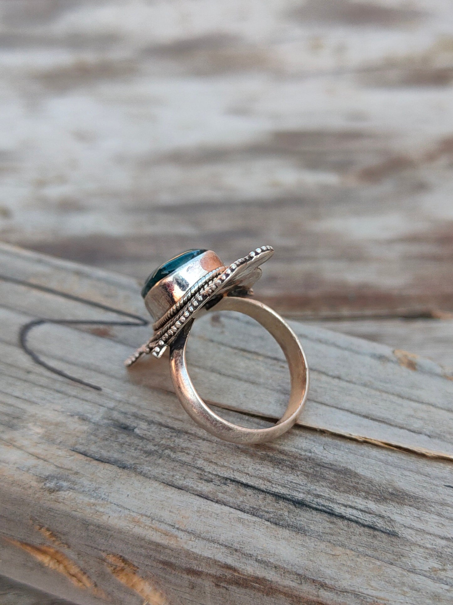 Boho Statement Ring | Moss Agate Sterling Silver Ring | Hand Crafted Bohemian Ring | Boho Ring | Moss Agate Ring | Rings for Gift