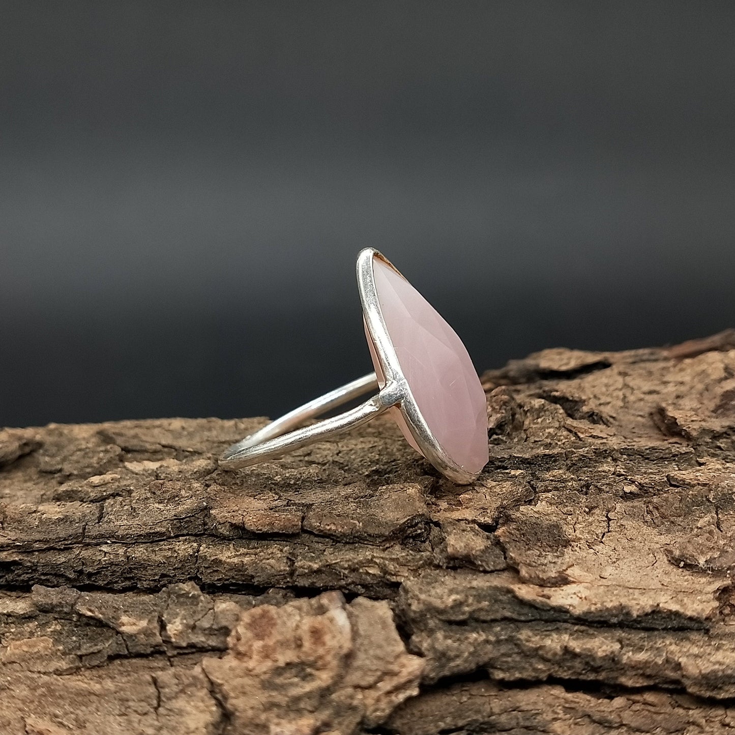 Pink Calcy Sterling Silber Ring - Sommerschmuck # Sommergeschenk # Hochzeit # minimalistisch - Pink Calcy - Ringe - Geschenk für sie #minimalistisch # Geschenk