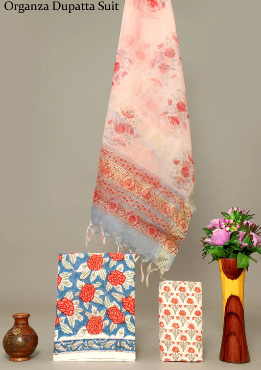 Special Organza Duptta Cotton suits