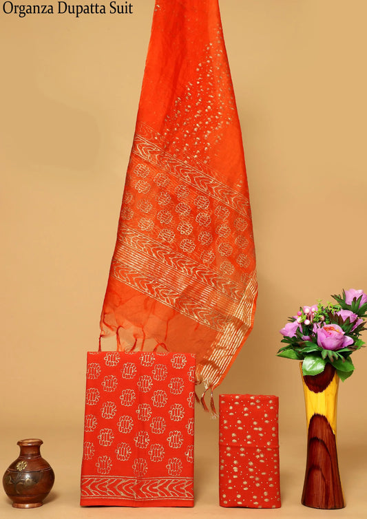 Special Organza Duptta Cotton suits