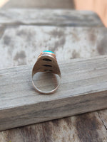 Boho Statement Ring - Turquoise Sterling Silver Ring - Hand Crafted Bohemian Ring-Bohemian Ring - Turquoise  - Rings -Gift for