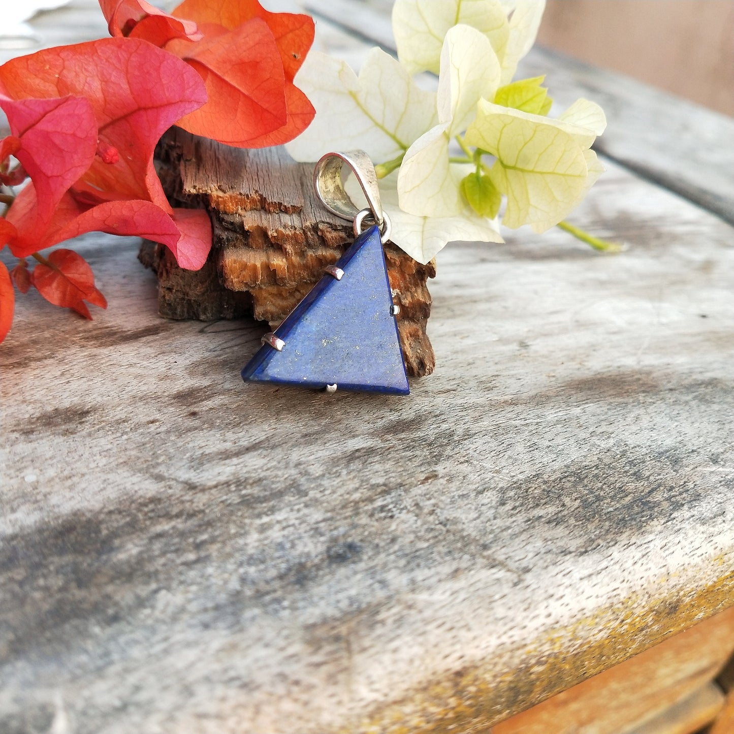 Lapis Pendant in Solid 925-Sterling Silver | Gorgeous Handmade Lapis Pendant | Bezel Pendant Gift for Her