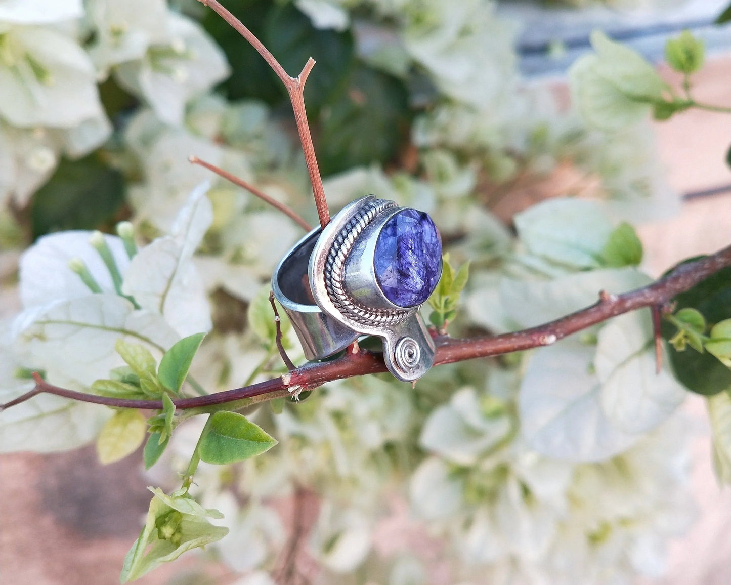 Gorgeous Charoite Boho Ring | Charoite 925-Sterling Silver Ring | Handmade Ring | Silver Ring | Charoite Ring | Boho Jewelry | Rings | Gift