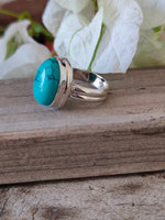 Turquoise Boho  Ring - Turquoise Sterling Silver Ring - Hand Crafted Bohemian Ring-Bohemian Ring - Turquoise - Rings -Gift for - bohemian