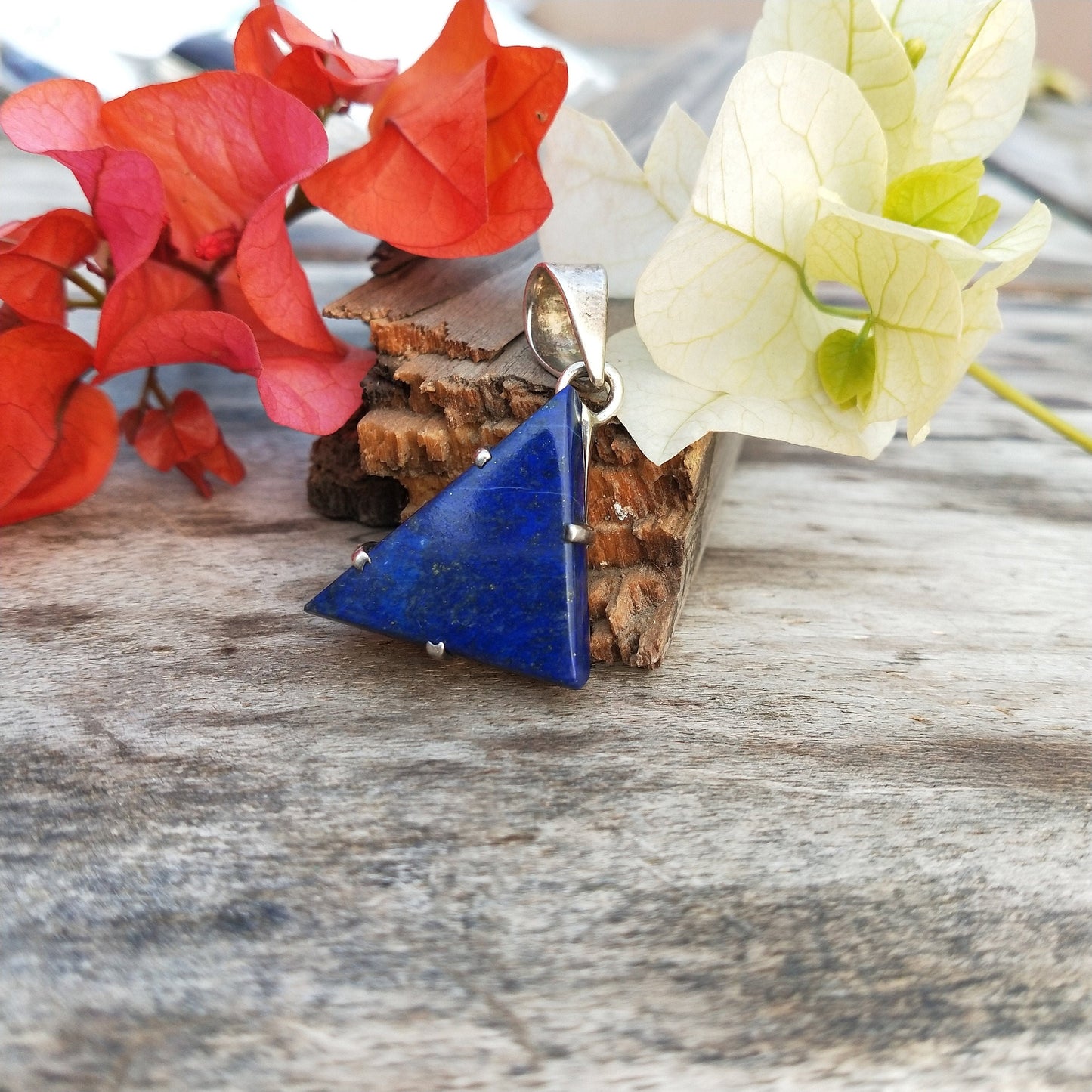 Lapis Pendant in Solid 925-Sterling Silver | Gorgeous Handmade Lapis Pendant | Bezel Pendant Gift for Her