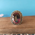 Mystic Quartz  Boho  Ring -Quartz Sterling Silver Ring - Boho Silver Ring - boho jewelry - silver ring - 925 silver ring - rings - handmade