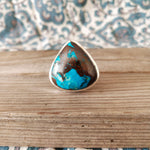 Turquoise  Gemstone Boho  Ring - 925 Sterling Silver Ring - Turquoise Bohemian Ring, silver boho ring Turquoise ring- Rings - Gift for -Ring