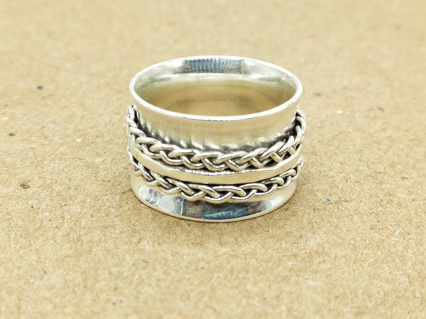 Spinner Band Ring , Sterling Silver Band ring , Unique Band Silver ring , Handmade silver Ring , Bohemian Band , band , silver ring,freeship