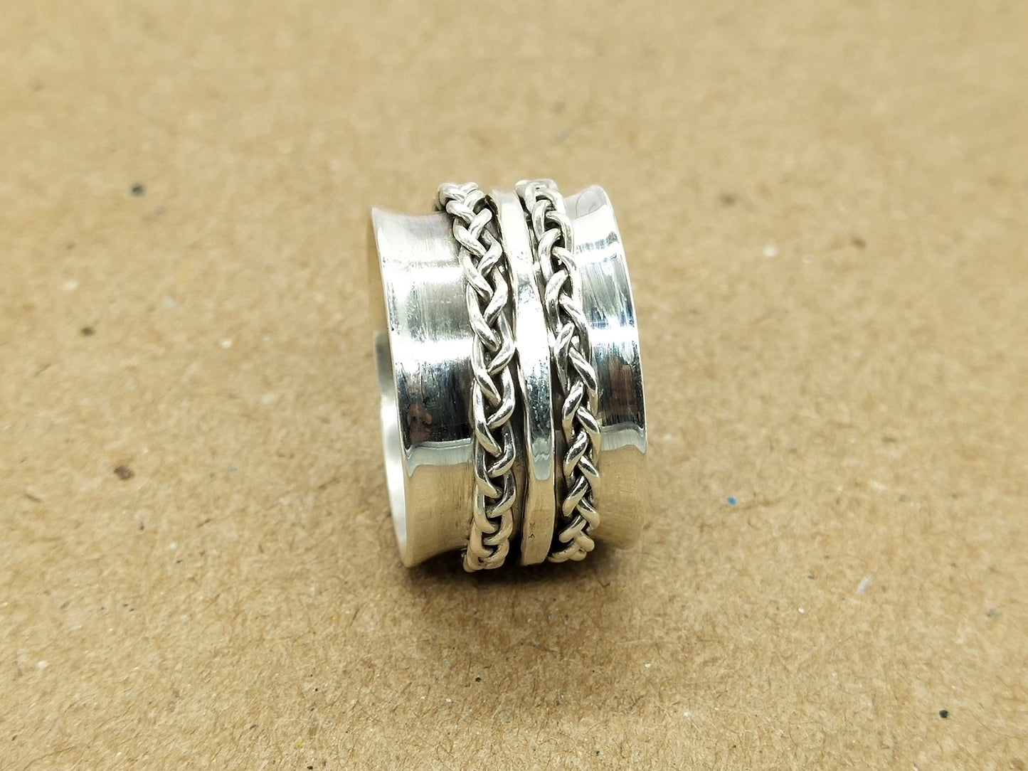 Spinner Band Ring , Sterling Silver Band ring , Unique Band Silver ring , Handmade silver Ring , Bohemian Band , band , silver ring,freeship