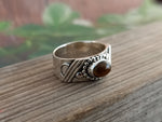 Tiger Eye Stone  Band Ring , Sterling Silver Band ring , Unique Band Silver ring ,Handmade silver Ring ,Bohemian Band ,band , silver ring