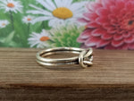 Knot Finger sterling silver ring , handmade silver ring , stacking silver ring , charm silver ring , handcrafted boho ring , Knot Ring