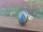 Natural Larimar top quality Stone ring - Larimar ring - 925 sterling silver ring - Oval shape ring - wedding Rings - silver rings- gifts