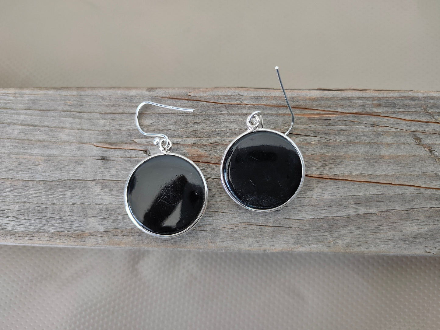 Bohemian Black Onyx Silver Earrings - Sterling silver 925 earrings - Earrings - Handmade Boho Studs - Silver Earrings - Gifts for her