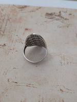 Full Finger sterling silver ring , handmade silver ring, stacking silver ring , Boho Statement Ring, handcrafted boho ring , silver ring