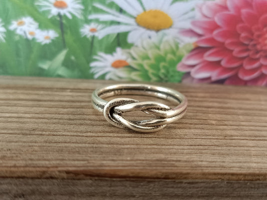 Knot Finger sterling silver ring , handmade silver ring , stacking silver ring , charm silver ring , handcrafted boho ring , Knot Ring