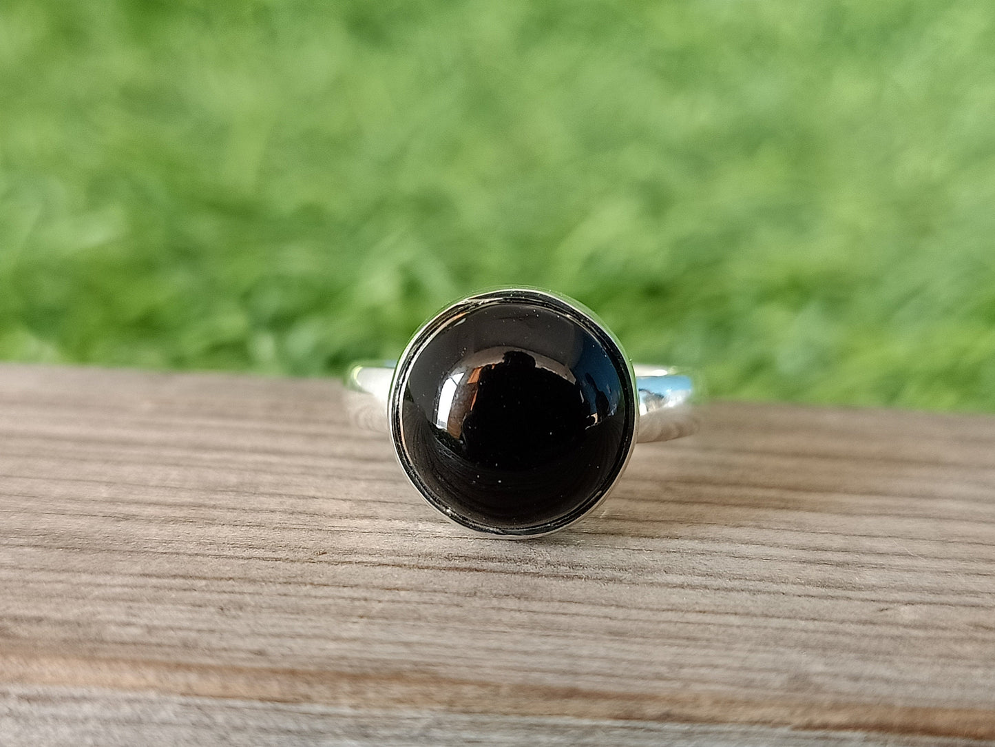 summer gift tag summer gift wedding  Black Onyx Sterling Silver Ring -  - Black Onyx  - Rings -Gift for minimalist personalized gifts