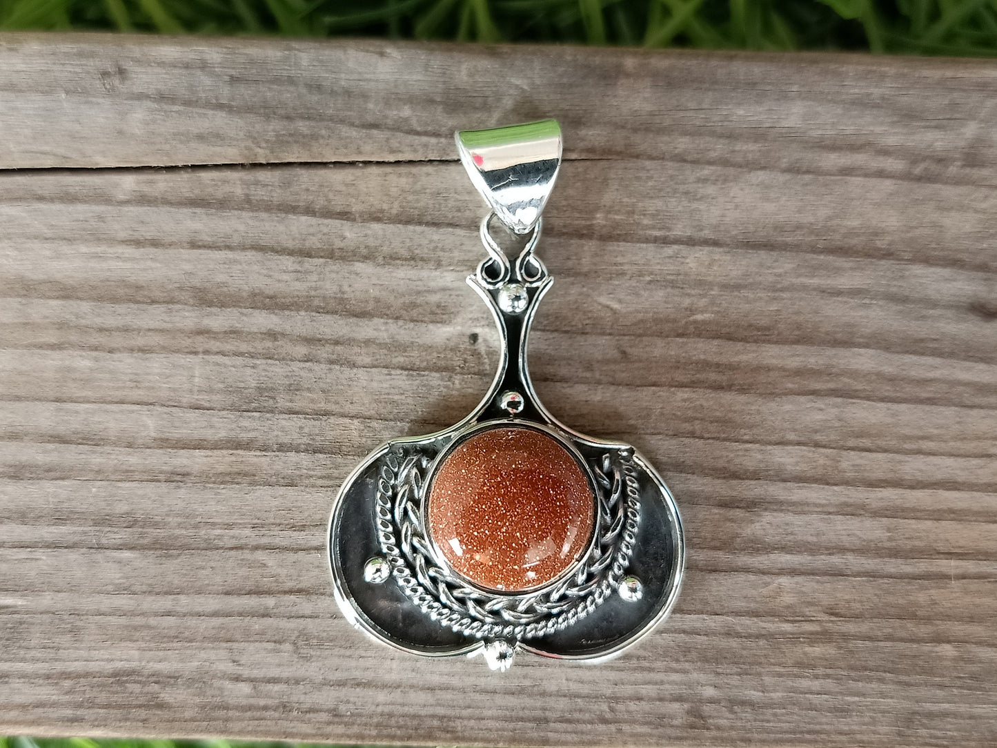 Beautiful Handmade Sunstone Pendant in Solid 925-Sterling Silver | Gorgeous Handmade Sunstone Pendant | Boho Pendant Gift for Her Gifts