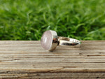 Boho Statement Ring - Rose Quartz Sterling Silver Ring - Hand Crafted Bohemian Ring-Bohemian Ring - Rose Quartz- Rings - Gift for her