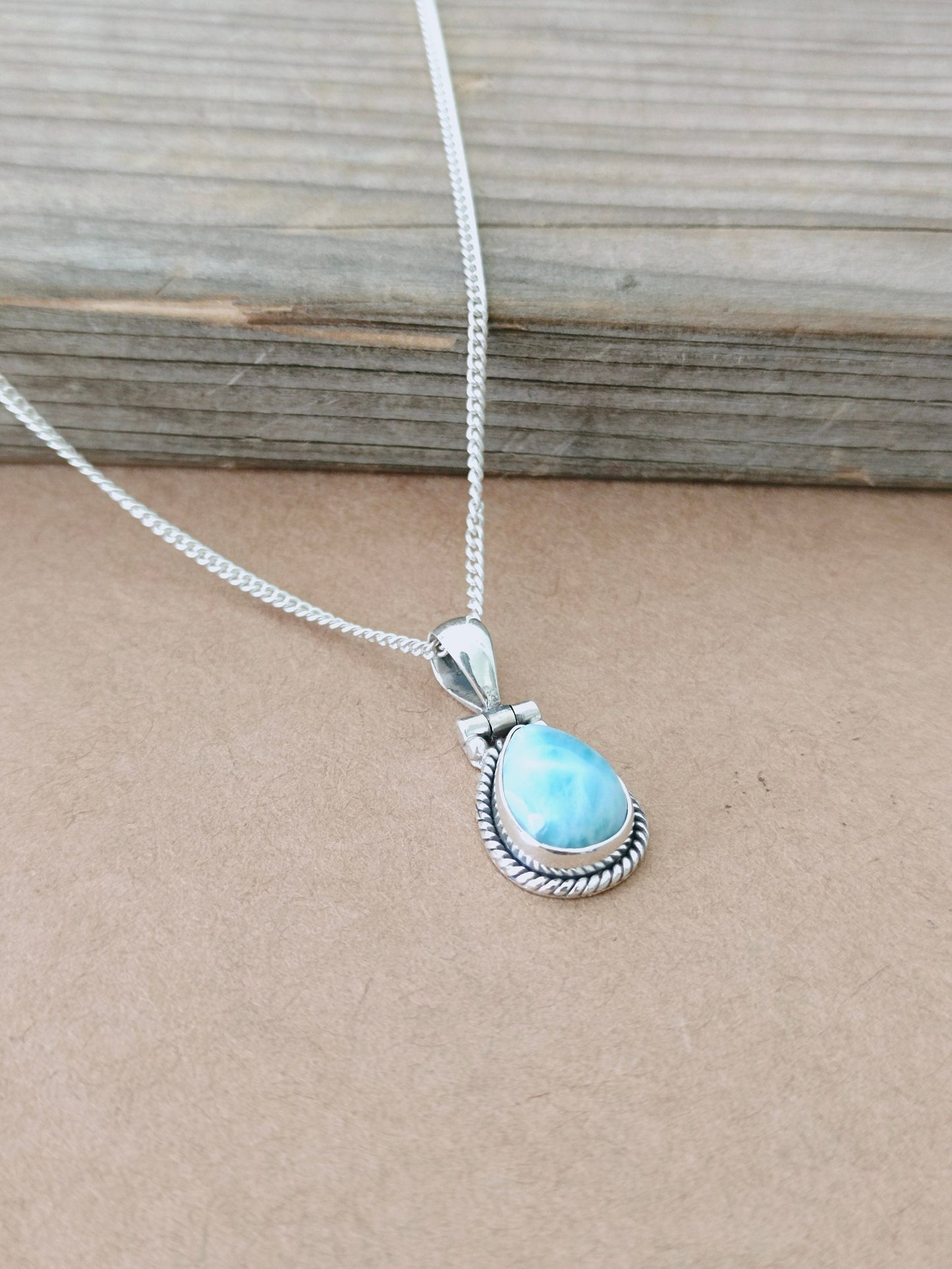 Larimar stone Beautiful designed necklace , handmade Beautiful  pendant , Larimar pendant , natural larimar stone pendant , design pendant