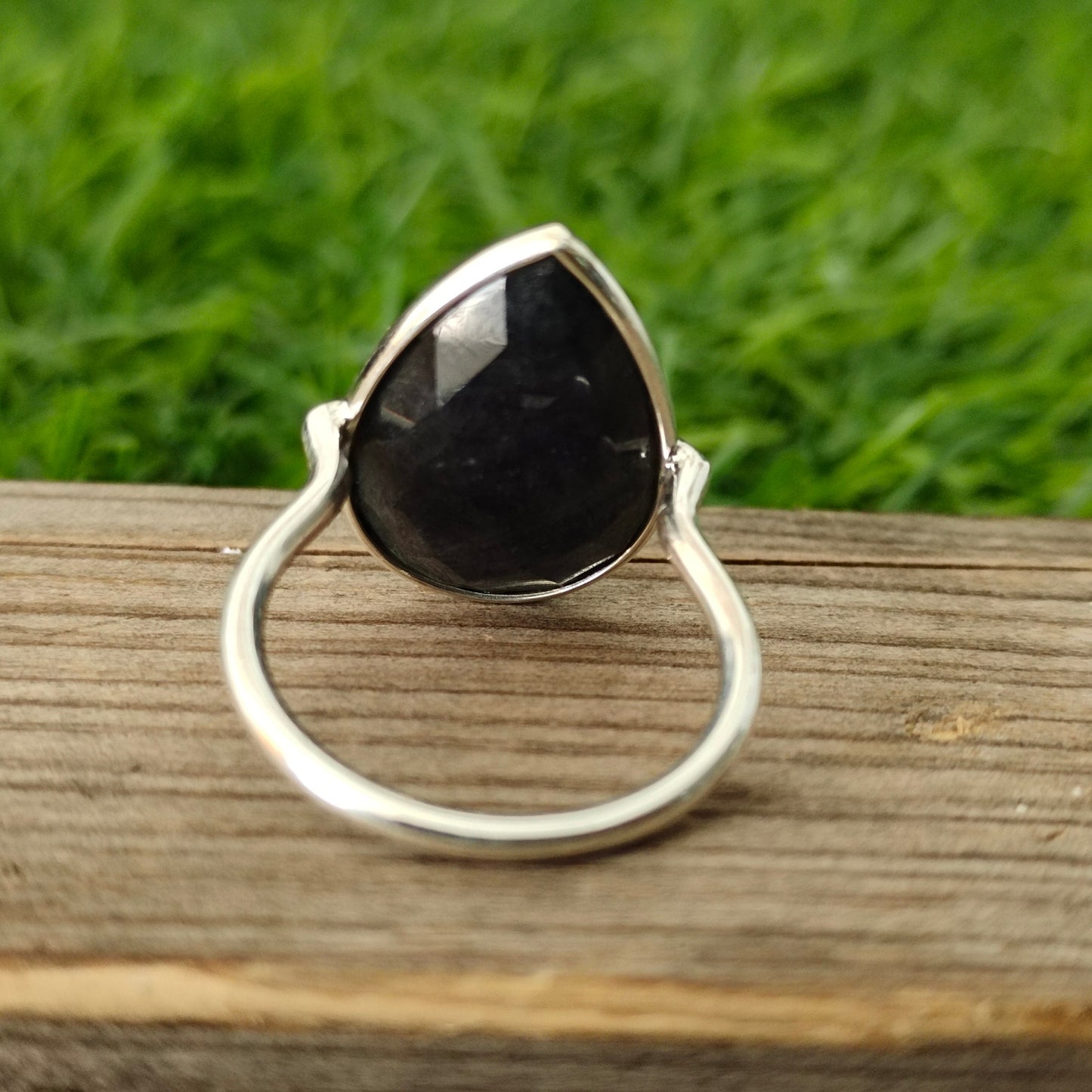 Bague Boho Statement | Bague en argent sterling avec labradorite | Bague bohème fabriquée à la main | Bague Boho | Bague labradorite | Bagues à offrir