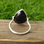 Bague Boho Statement | Bague en argent sterling avec labradorite | Bague bohème fabriquée à la main | Bague Boho | Bague labradorite | Bagues à offrir