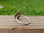 Flower sterling silver ring , handmade silver ring , stacking silver ring , charm silver ring , handcrafted boho ring , silver ring ,ring