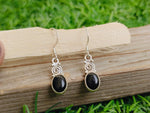 Black Onyx Sterling Silver - Handmade Earring - Black Onyx stone - Daily wearable Earrings -In Oval Shape Boho Earrings Gift for Her Love