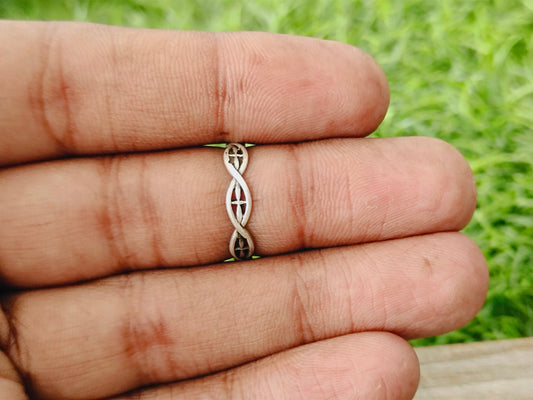 Stacking sterling silver Band, handmade silver Band , stacking silver ring ,charm silver ring , statement ring , silver ring ,freeship