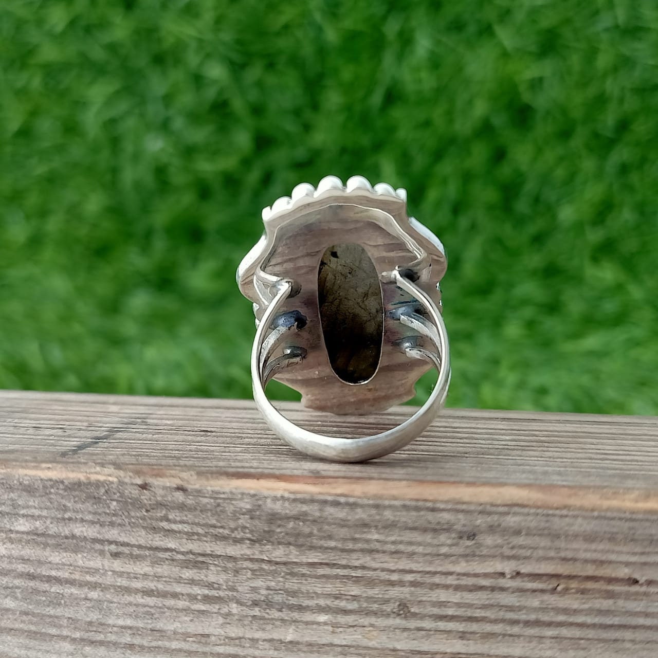 bague en argent labradorite, bague bohème, bague en argent, bague en argent fabriquée à la main, bague feu bleu, bague best-seller, grande bague, livraison gratuite