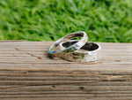 Hammered Stacking Silver Double Band ring ,Silver Stacking Ring ,2 Round Hammered Band Ring ,925 stacking ring ,Silver band , Statement ring