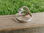 Moonstone Natural Gemstone Moon Shape Boho Statement Ring-Hand Crafted Bohemian Ring- Bohemian Ring - Sizable Ring - Gifts for her Moonstone