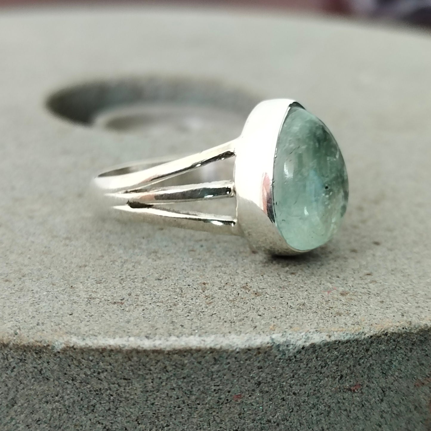 Aquamarine Stone Silver ring , Sterling Silver ring, Unique ring Silver Ring, Handmade Silver Ring, Bohemian ring, Gifts for her , freeship