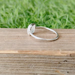 Moonstone  Boho Statement  Sterling Silver Ring - Fashion Ring - Beautiful Blue Flash Ring - Rainbow Ring - Bezel Silver Jewelry
