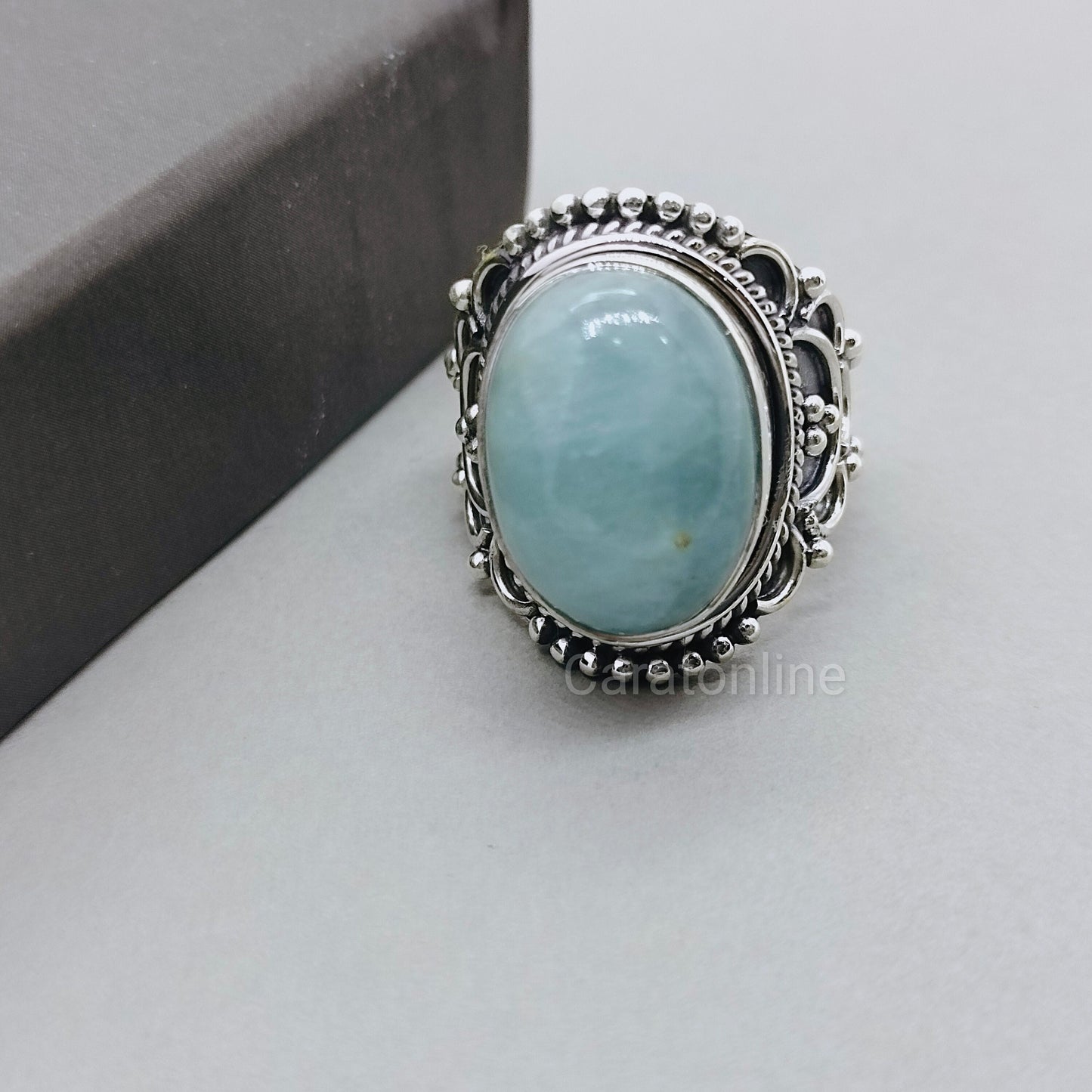 Aquamarine Stone Silver ring , Sterling Silver ring, Unique ring Silver Ring, Handmade Silver Ring, Bohemian ring, Gifts for her , freeship